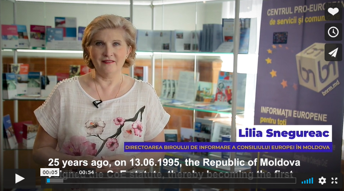 Lilia Snegureac, Directoarea Biroului de Informare a Consiliului Europei în Moldova, începând cu 1997 până în 2011: